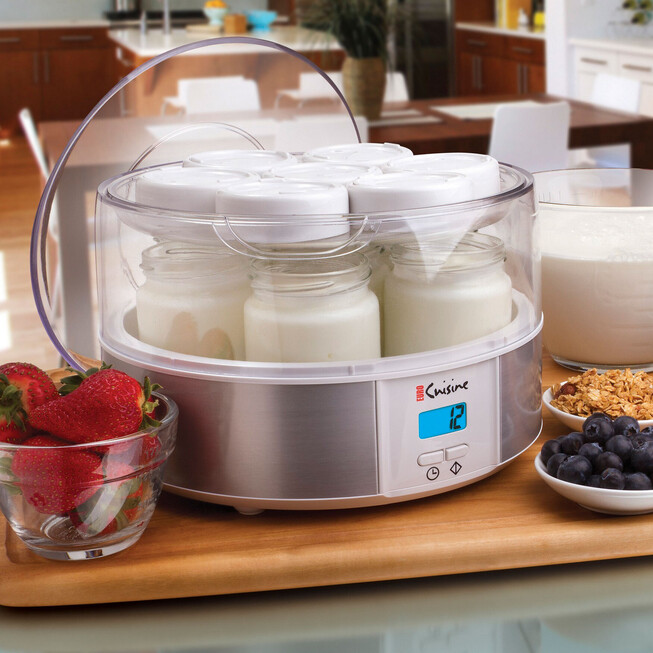 Euro Cuisine Glass Jars for Yogurt Maker Set of 8