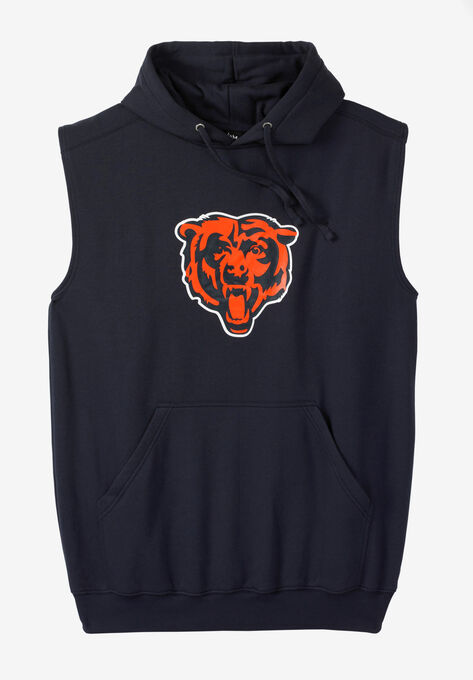 Men's Big & Tall NFL Sleeveless Hoodie by NFL in Chicago Bears (Size 2XL)