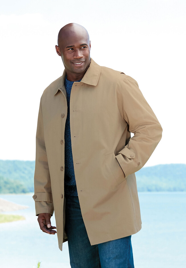 Kingsize Men's Big & Tall Embossed Leather Bomber Jacket
