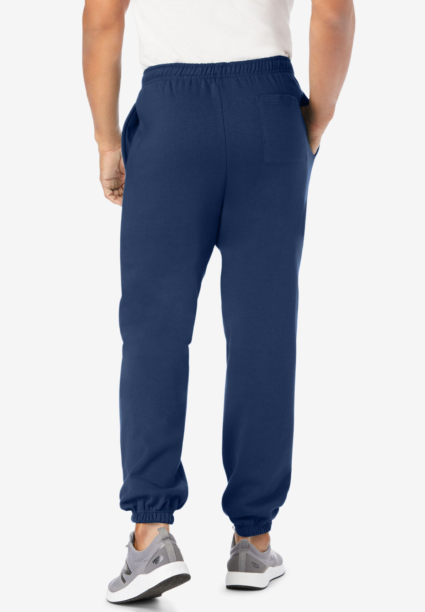 sweatpants with elastic cuffs