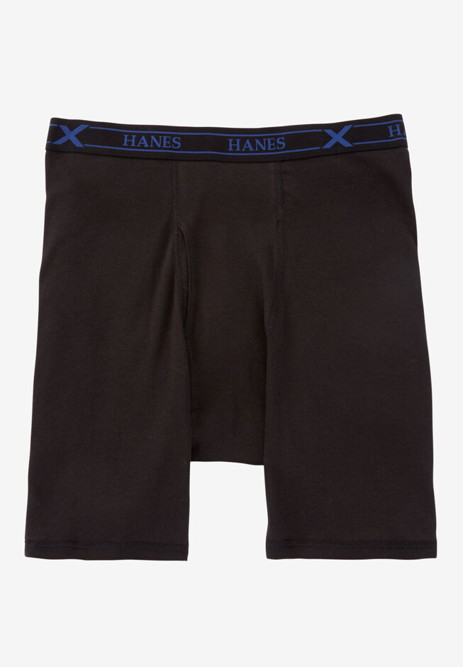 Big Men's Hanes Ultimate X-TEMP Underwear Boxer Briefs 6XL Black 3