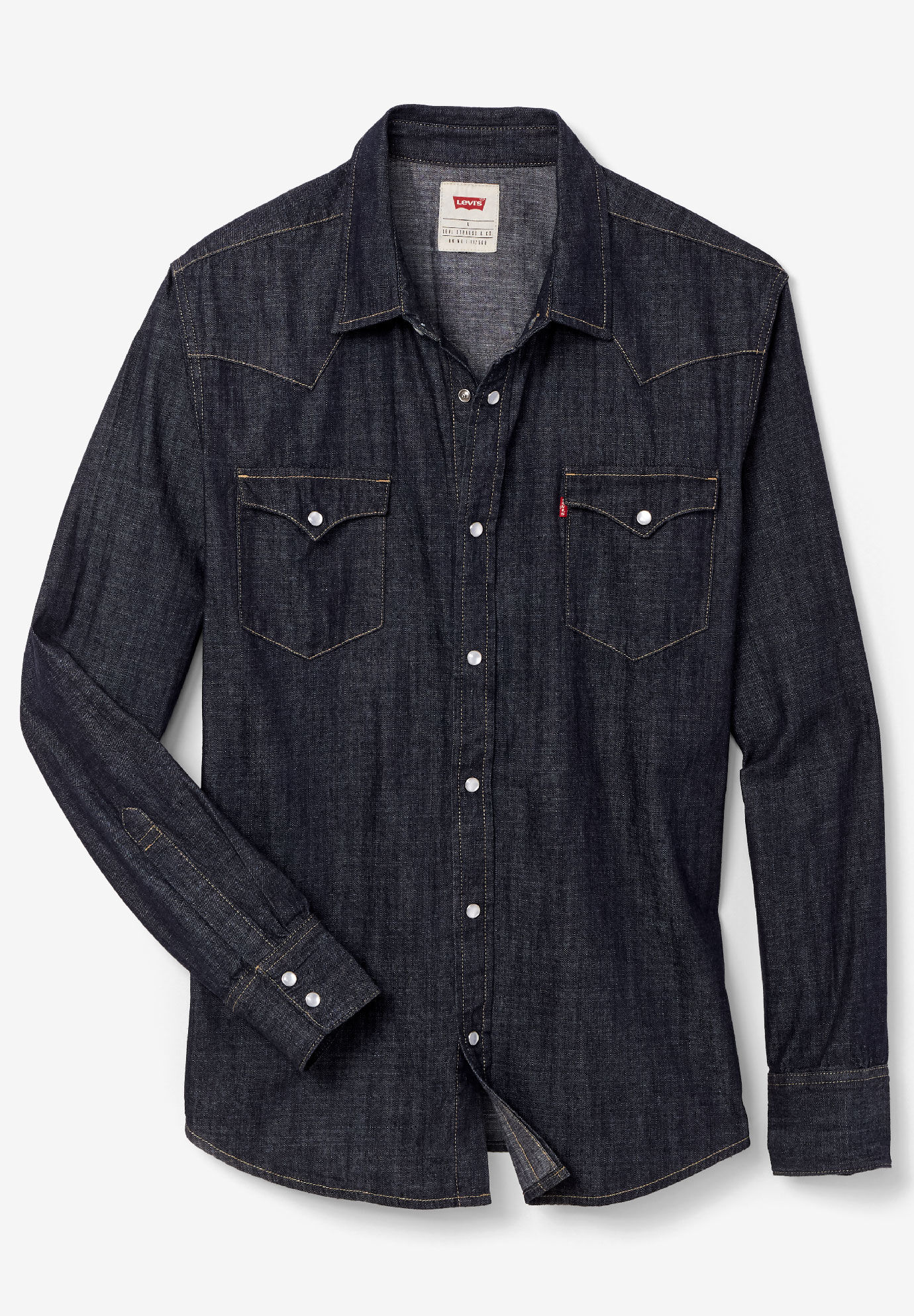 levi blue jean shirts