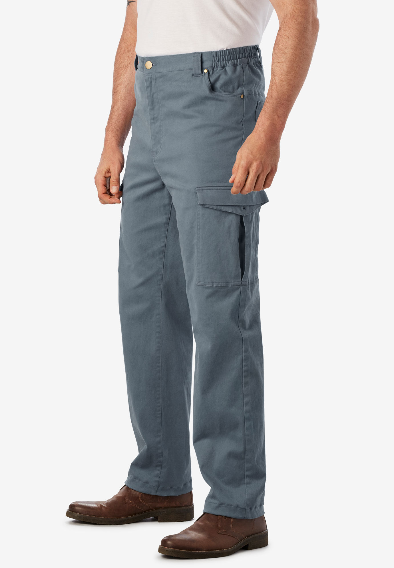 elastic waist cargo pants big and tall