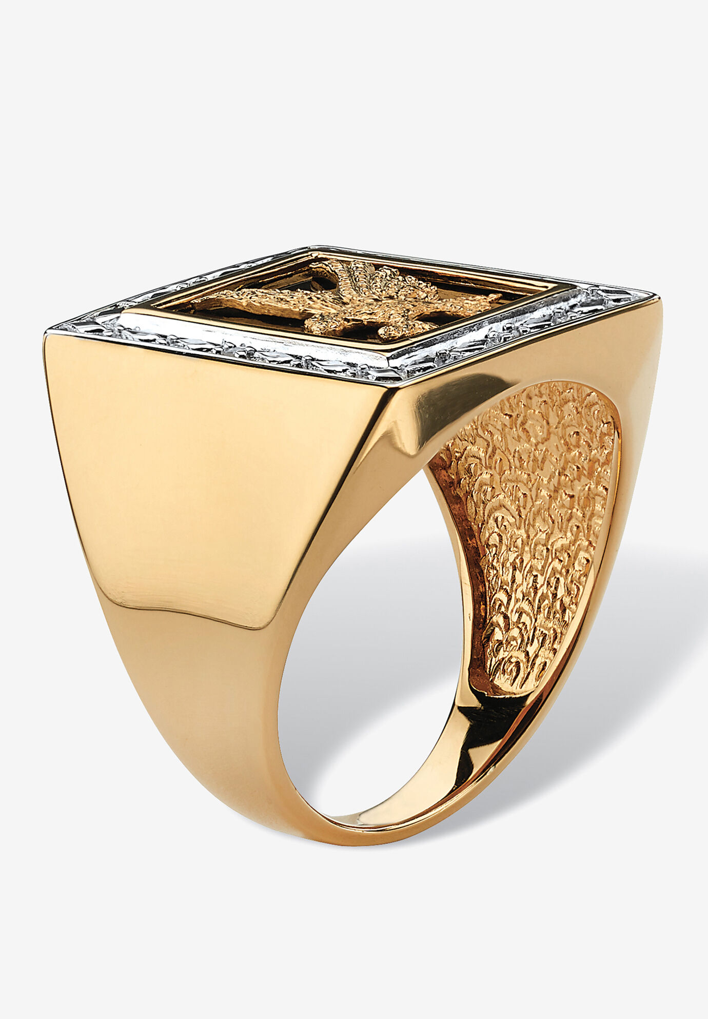 Mens rings in 925 Silver and gold - Shopneez Jewelry