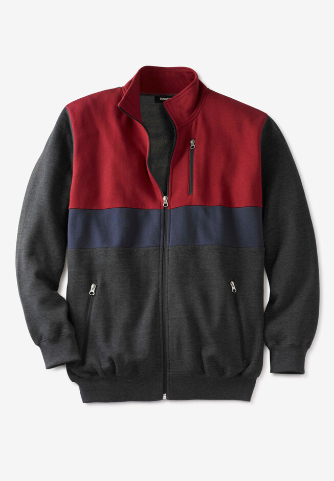 Men's Zip-Up Piqué Fleece Jacket - Men's Sweaters & Sweatshirts - New In  2023