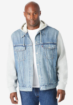 Hybrid Hoodie Denim Jacket - Men - Ready-to-Wear