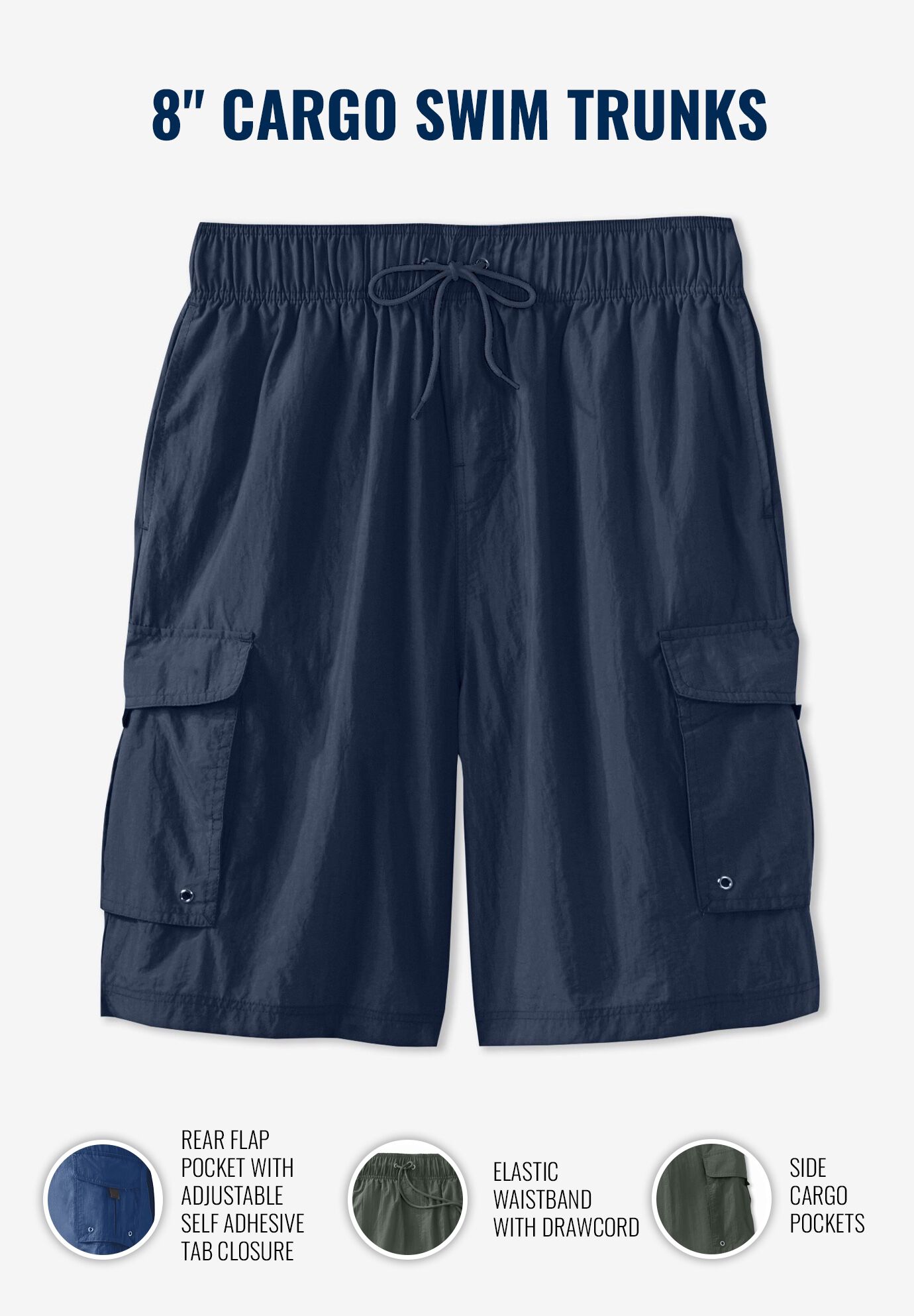 cargo swim shorts