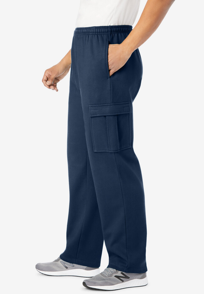  Women's Warm Fleece Cargo Pants with Chain Pockets