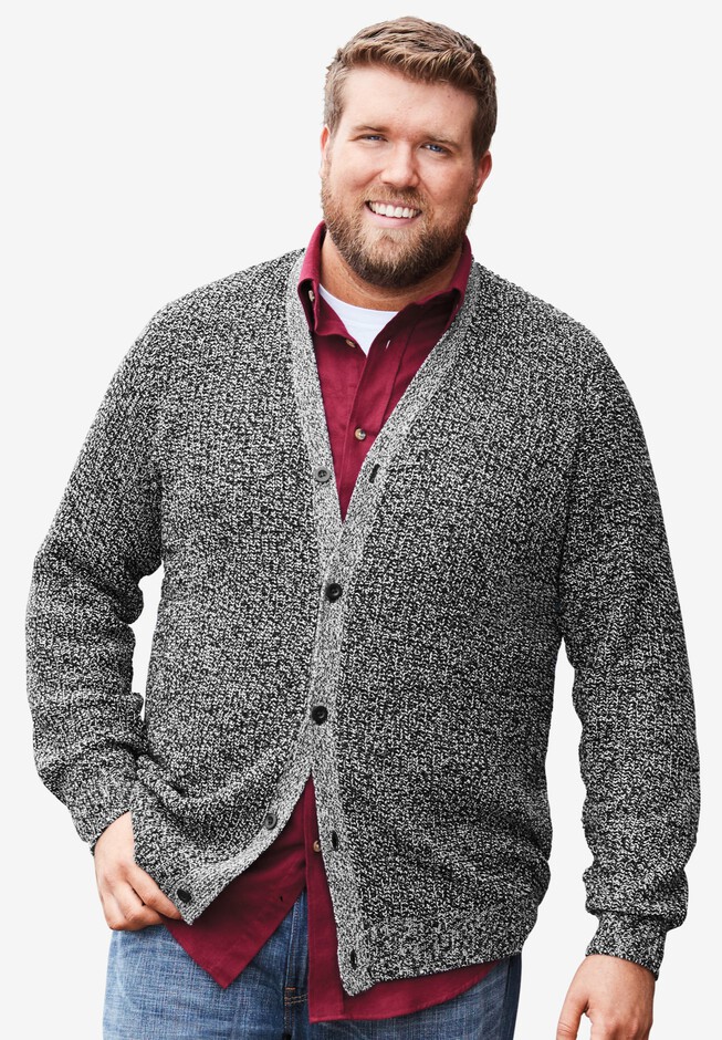 Shaker Knit V-Neck Cardigan Sweater