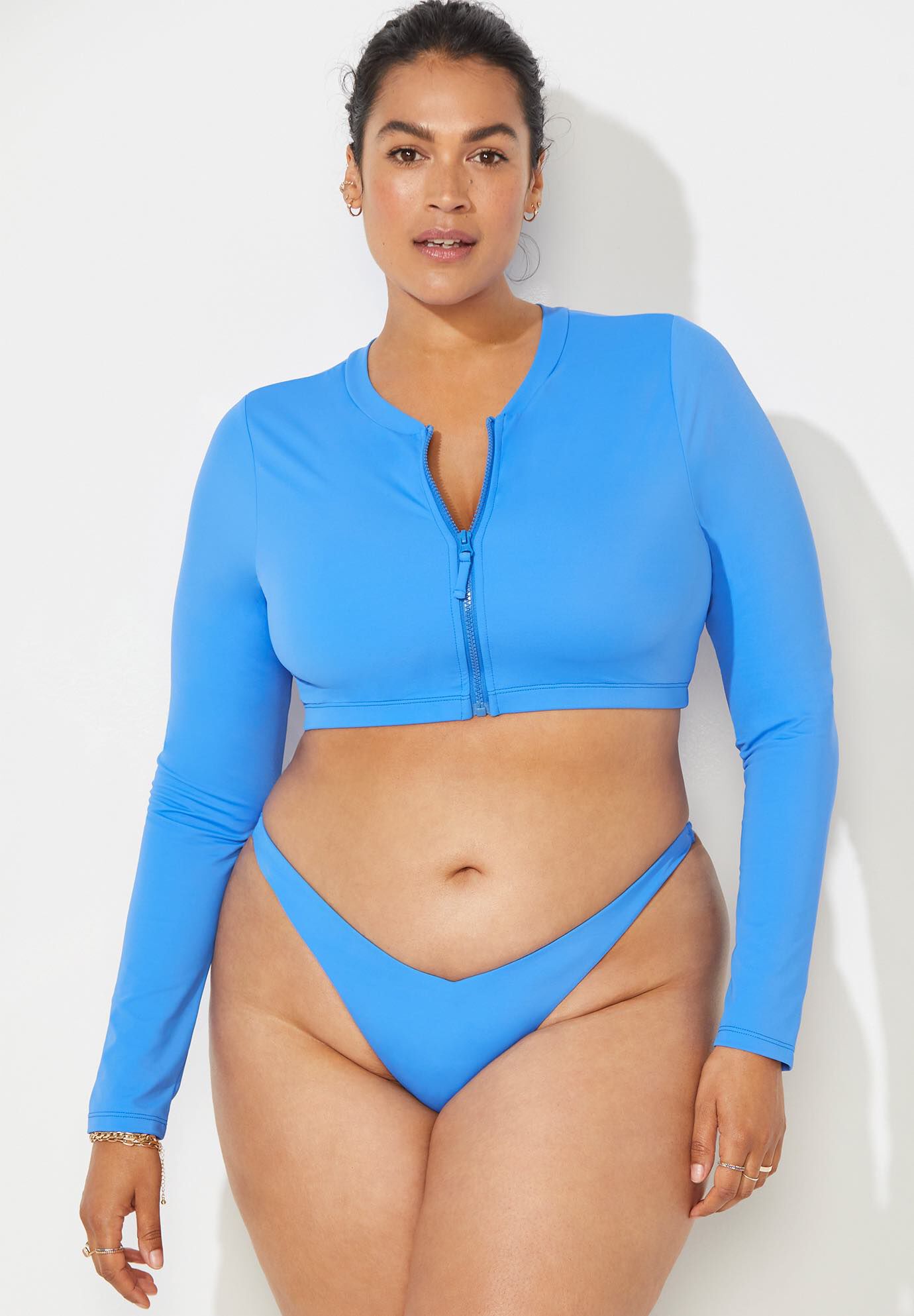 Swimsuits For All Women's Plus Size Camille Kostek Iconic One Piece, M -  Electric Blue : Target
