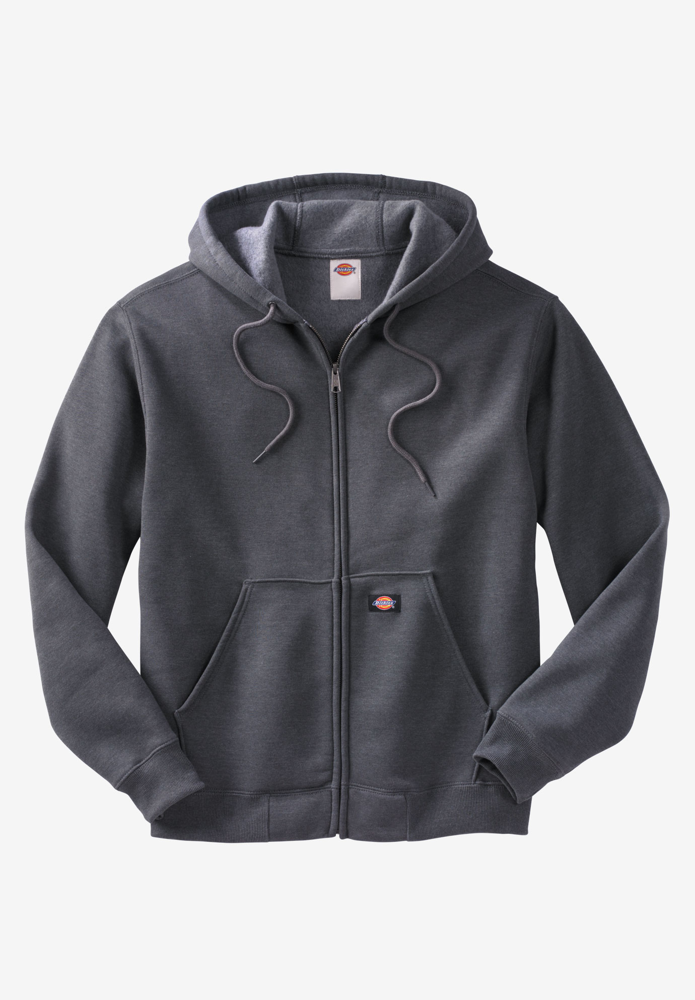 Midweight Full Zip Hoodie By Dickies® Big And Tall Activewear King Size 