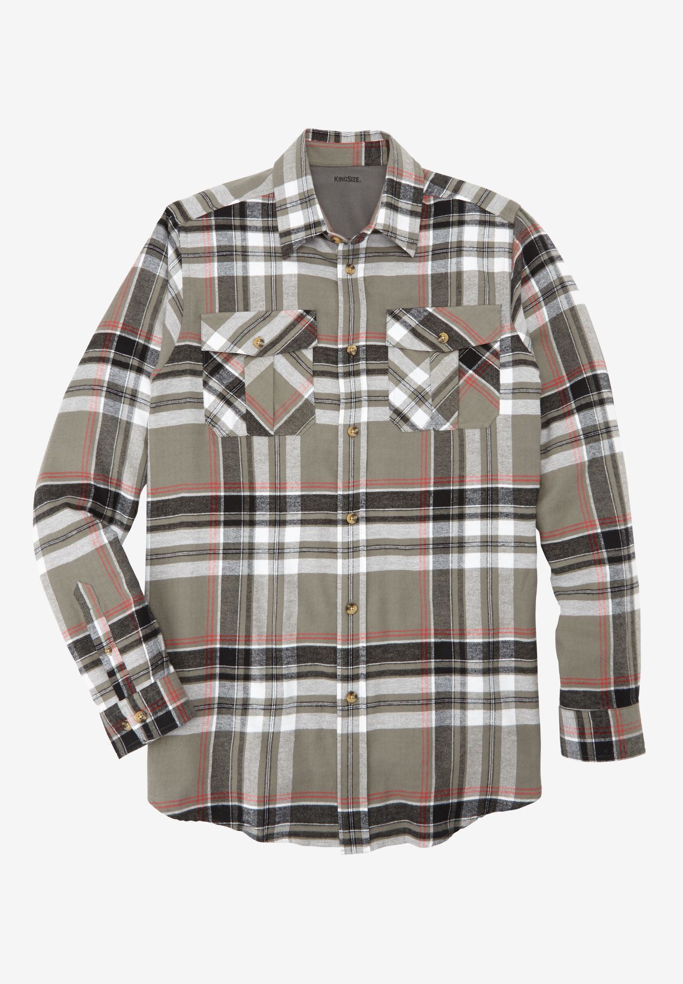 Plaid Flannel Shirt | King Size