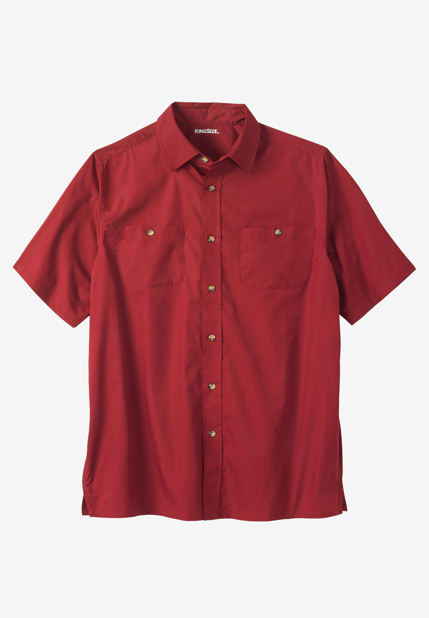 Short-Sleeve Pocket Sport Shirt | King Size