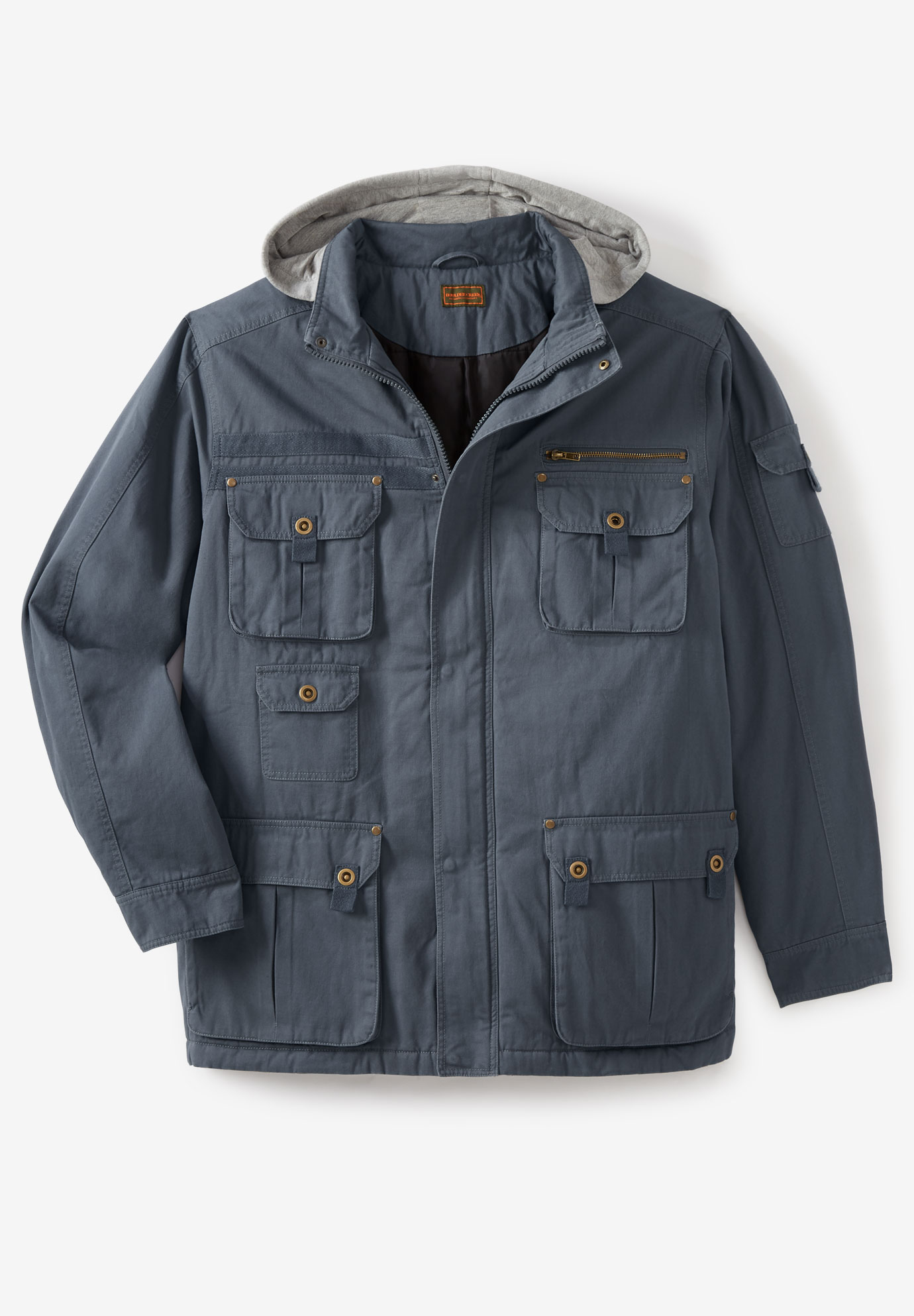 Multi-Pocket Lined Twill Jacket by Boulder Creek®| Big and Tall Casual ...