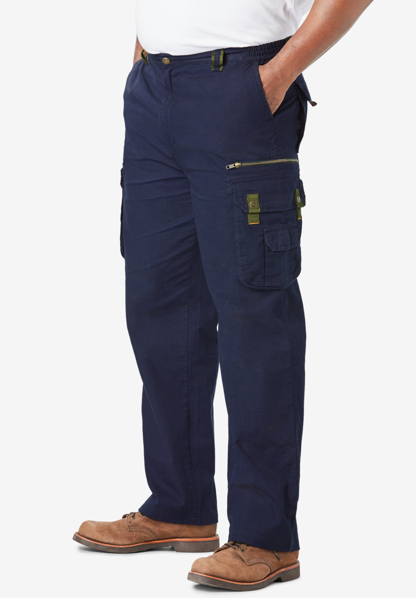 navy blue ripstop cargo pants