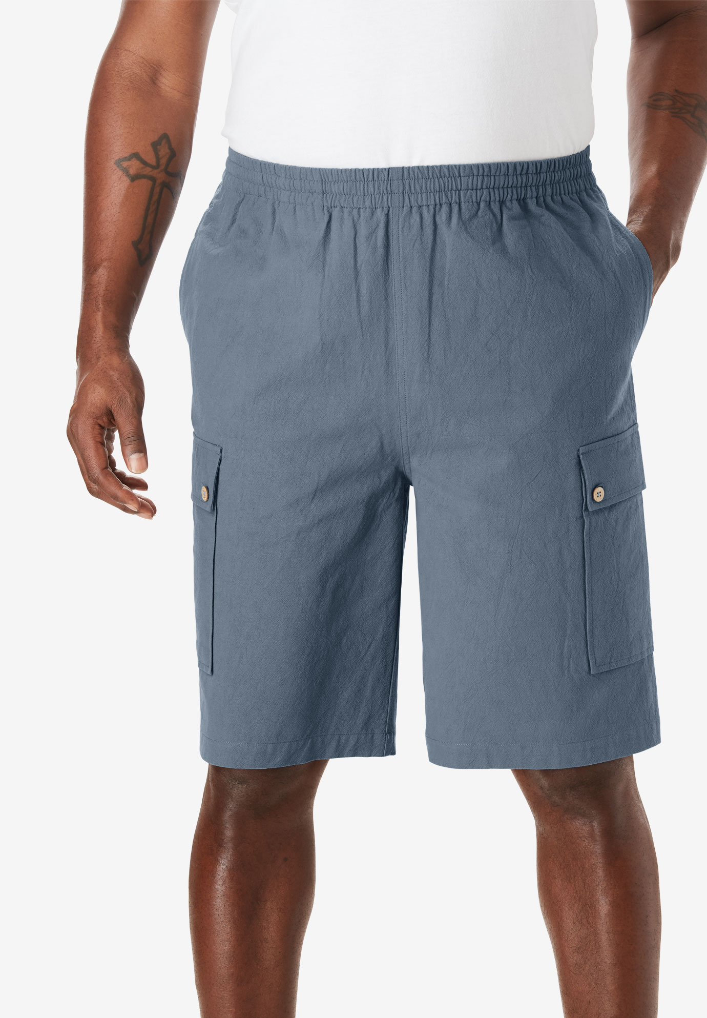 KingSize Men's Big & Tall Lightweight Extra Long Jersey Shorts