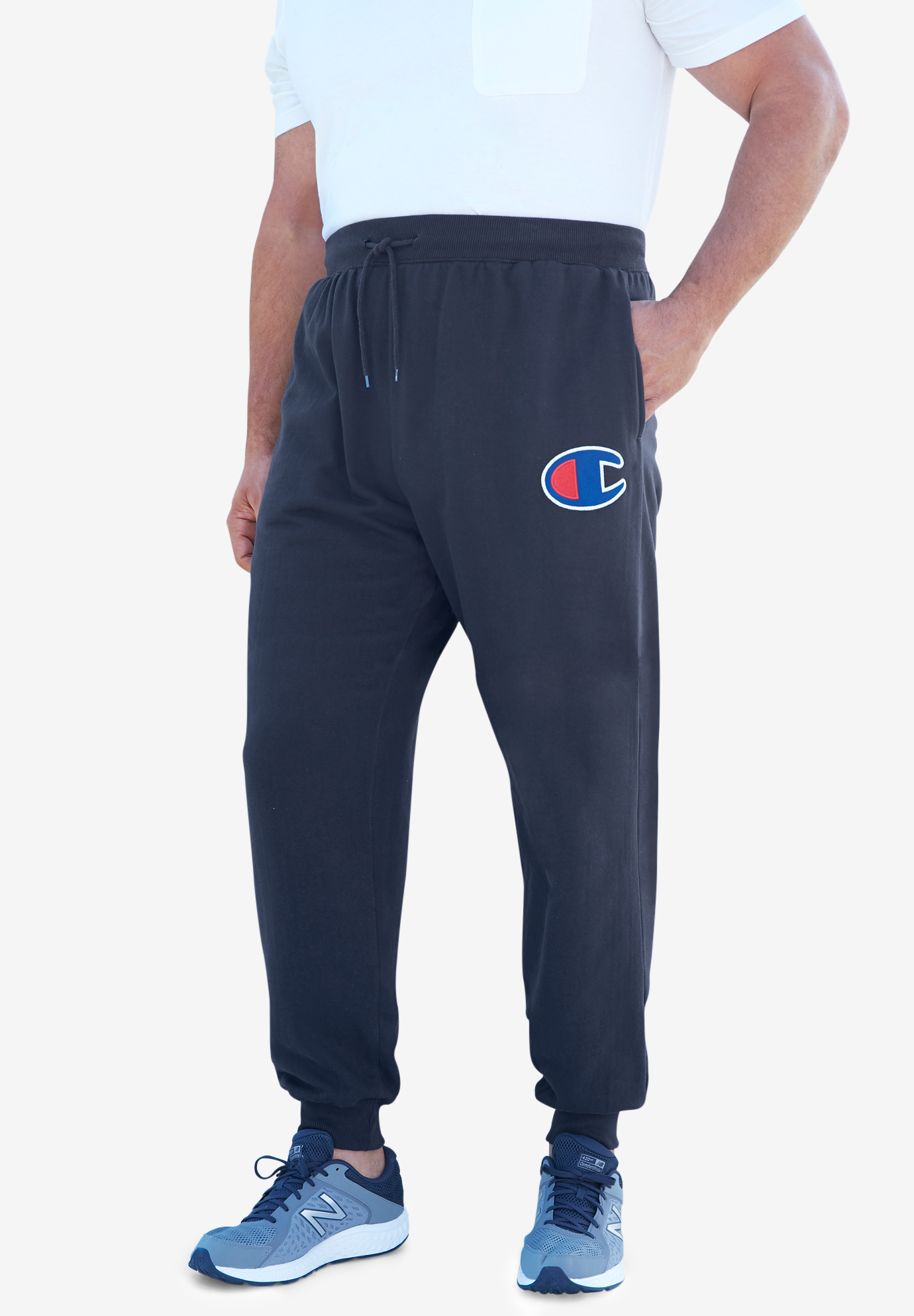 Champion® Fleece Logo Pants| Big and Tall Activewear | King Size