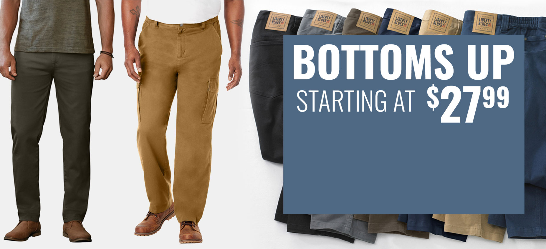 bottoms up starting at $27.99