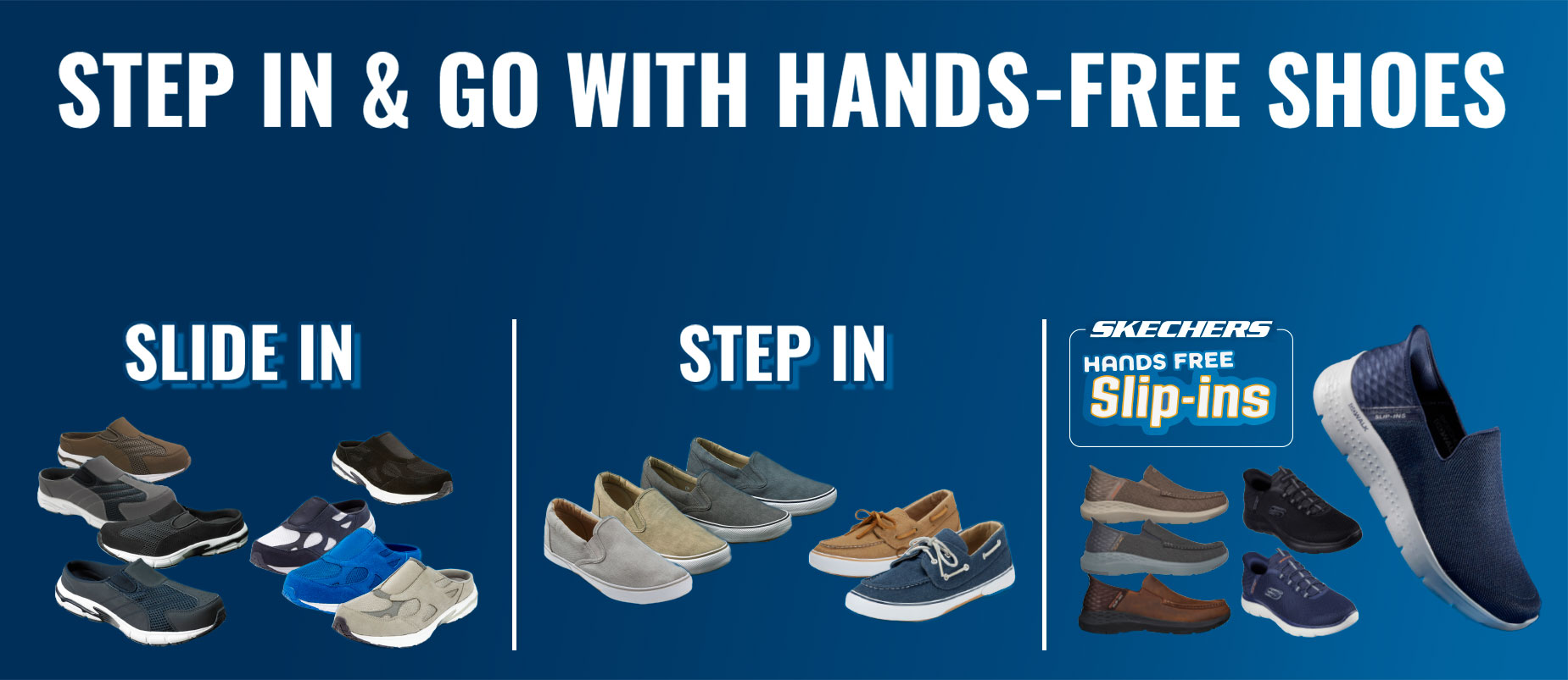 step in and go with hands-free shoes
